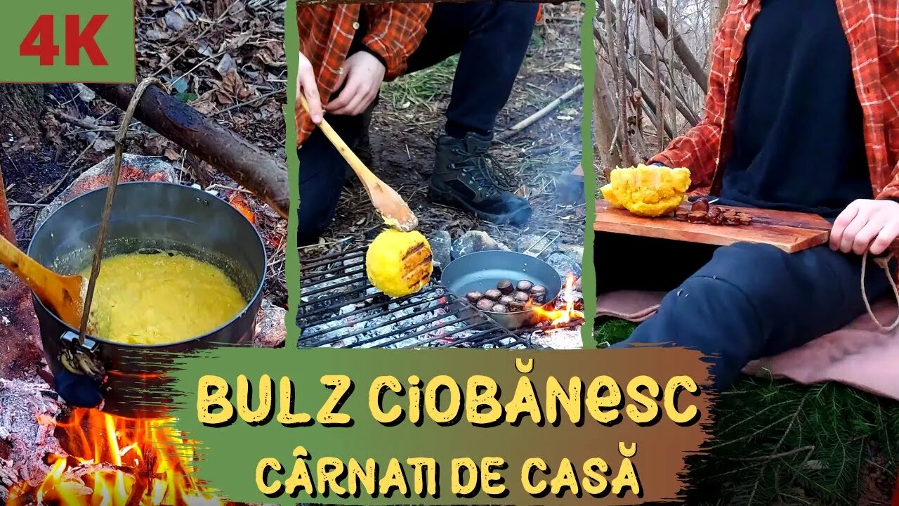 Bulz Ciobănesc cu Cârnați de casă | Gătim in Natură #4