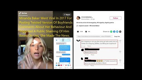 Is Gabby Potato Tik-Tok Witness Miranda Baker A Proven Attention Seeking Liar From 2017 Fake News?