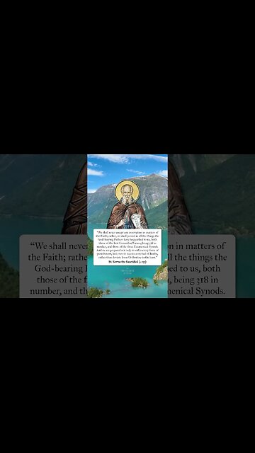 Never Accept Innovations in Matters of the Faith