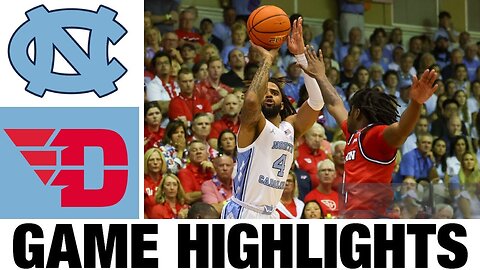 #12 North Carolina vs Dayton Highlights🏀NCAA Men's Basketball🏀2024 College Basketball