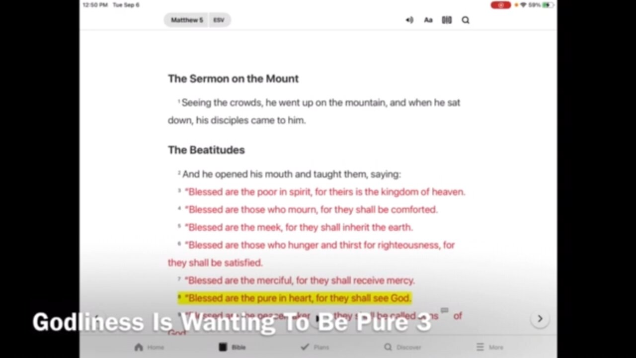 Godliness 8: Wanting To Be Pure 3