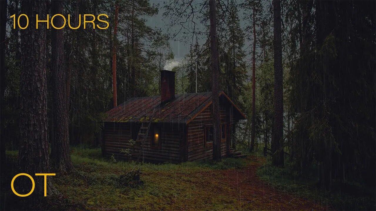 Thunderstorm in the Woods | Soothing Thunder & Rain Sounds For Sleeping| Relaxation| Study| 10 Hours