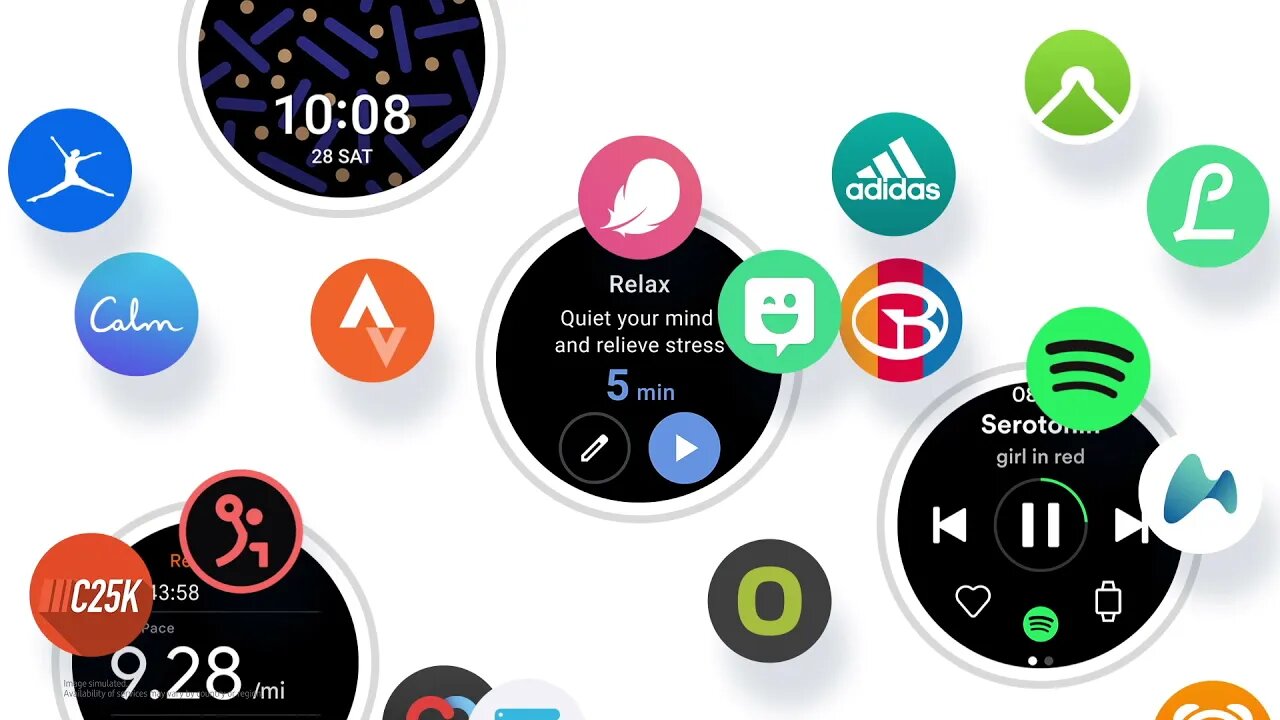 Samsung One UI Watch Video Example App Ecosystem