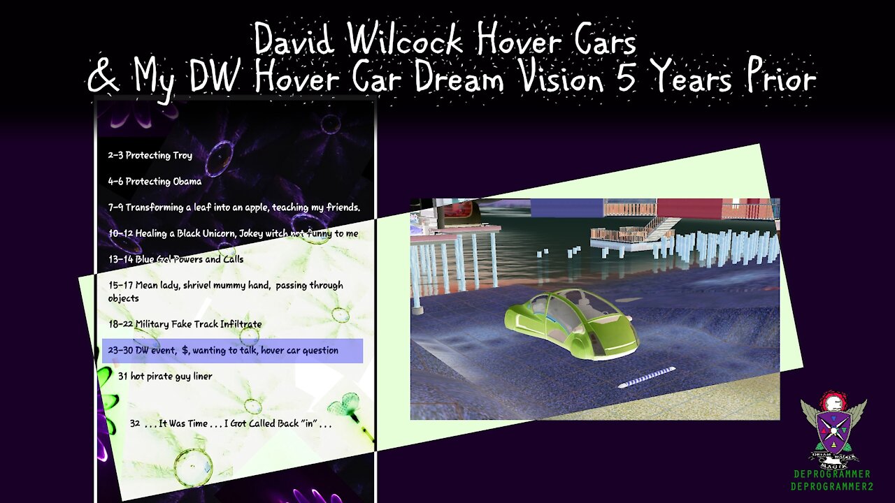 SHOCKING! David Wilcock Hover Cars & My DW Hover Car Dream Vision 5 Years Prior!