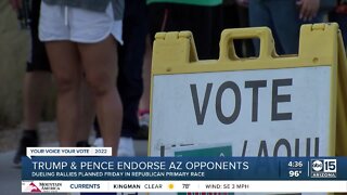 Trump & Pence endorse AZ opponents