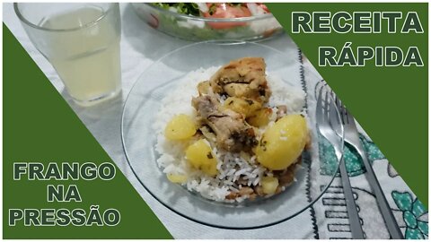 Receita de Frango na panela de pressão