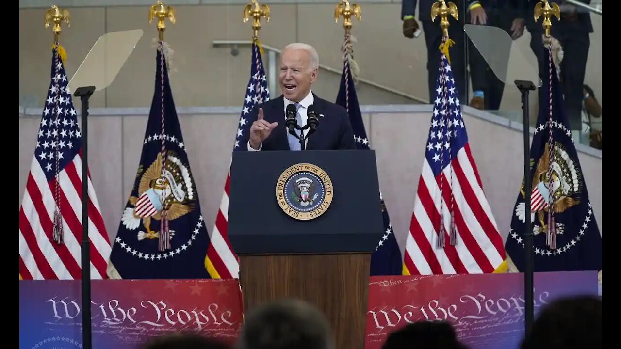 US democracy faces a momentous threat, says Joe Biden – but is he up for the fight?