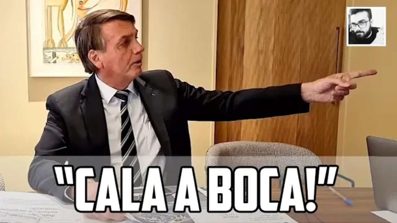 BOLSONARO PERDE A PACIÊNCIA