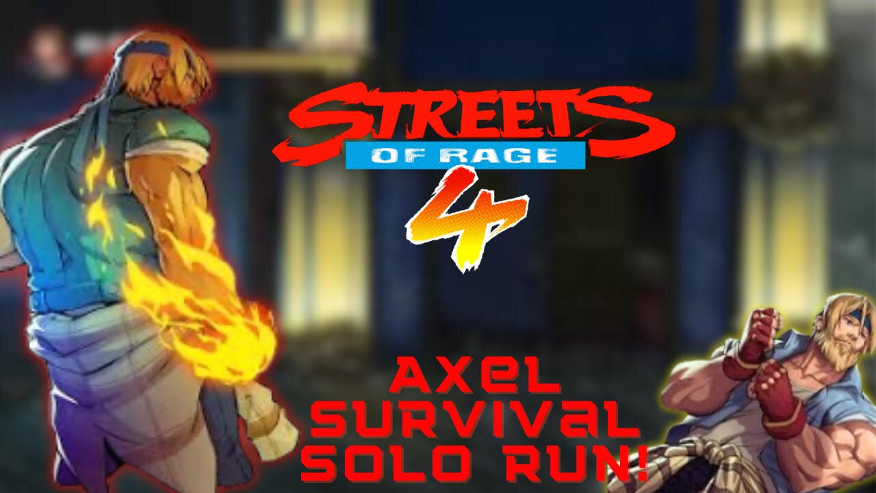 Streets of Rage 4 solo survival challenge