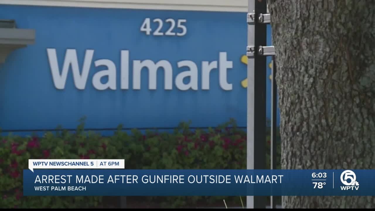 Man arrested after shots fired at Walmart on 45th Street