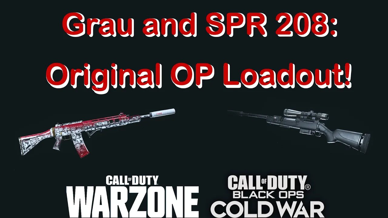 GRAU and SPR 208: Original OP Loadout! | Call of Duty: Cold War/ Warzone #shorts