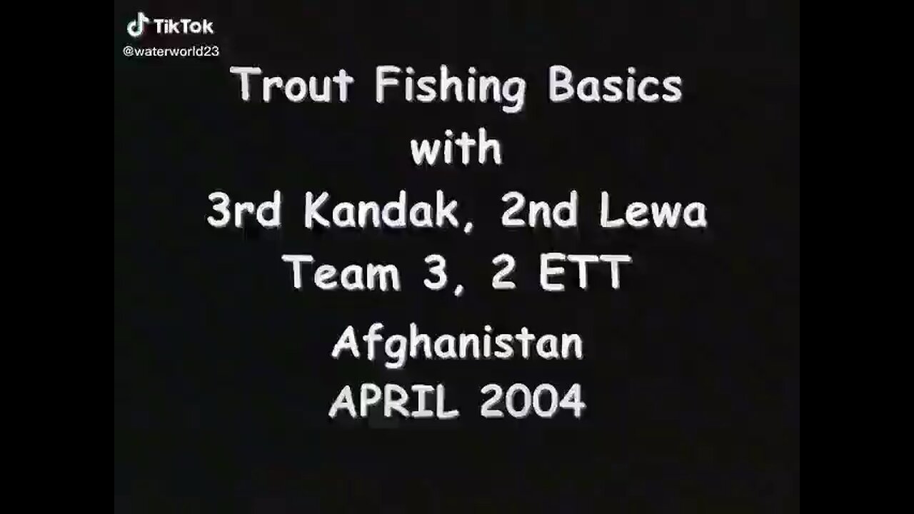 Trout Fishing Basics