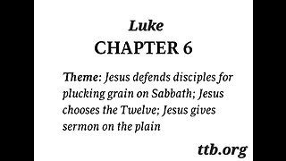 Luke Chapter 6 (Bible Study)