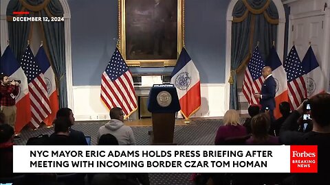 Eric Adams Holds Tense Press Briefing After Meeting With Tom Homan