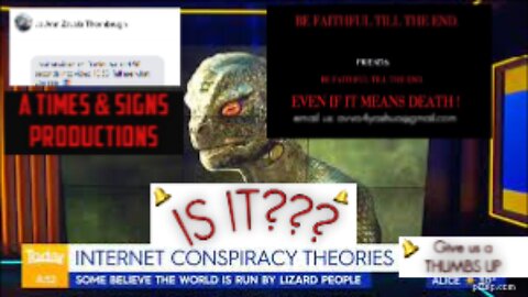 Conspiracy Theory- IS IT?