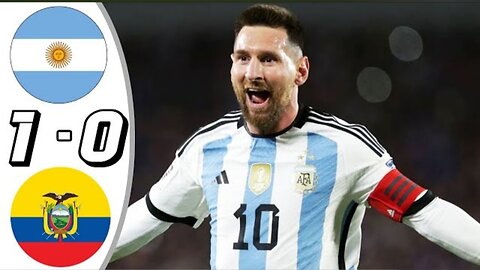 Messi Goal 🇦🇷 Argentina vs Ecuador 1-0 All goals and highlights 2023--HD