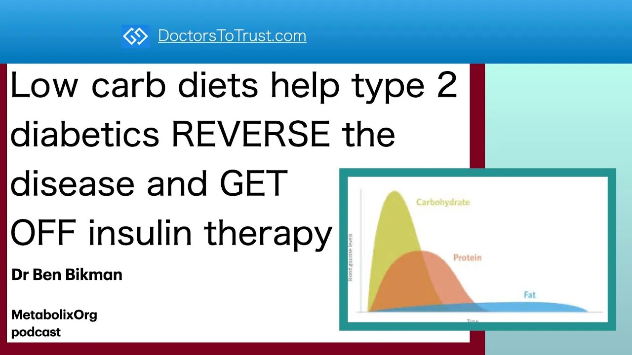 Ben Bikman7: Low carb diets help type 2 diabetics REVERSE the disease and GET OFF insulin therapy