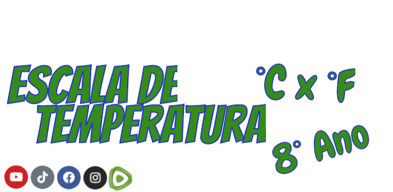 Conversão de Temperatura ºC x ºF - 8º Ano