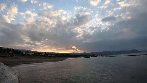 Sunset in Latchi Beach, Cyprus