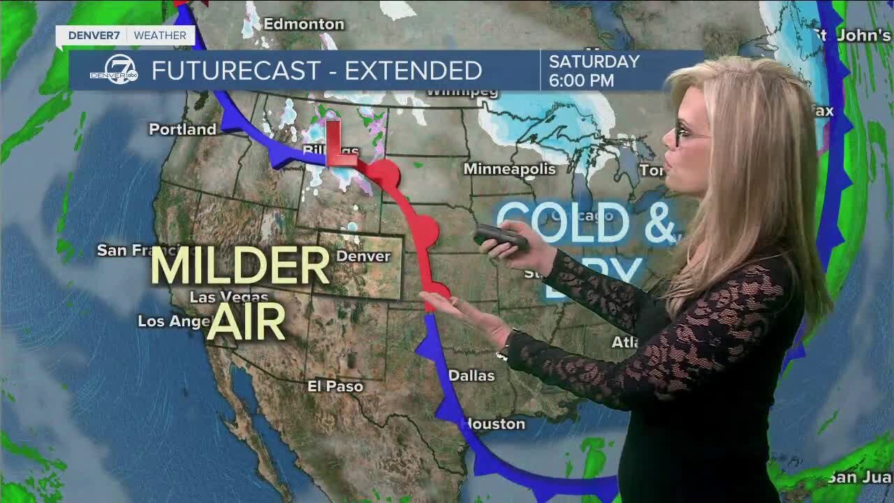 A warmup for 1 day before next cold front