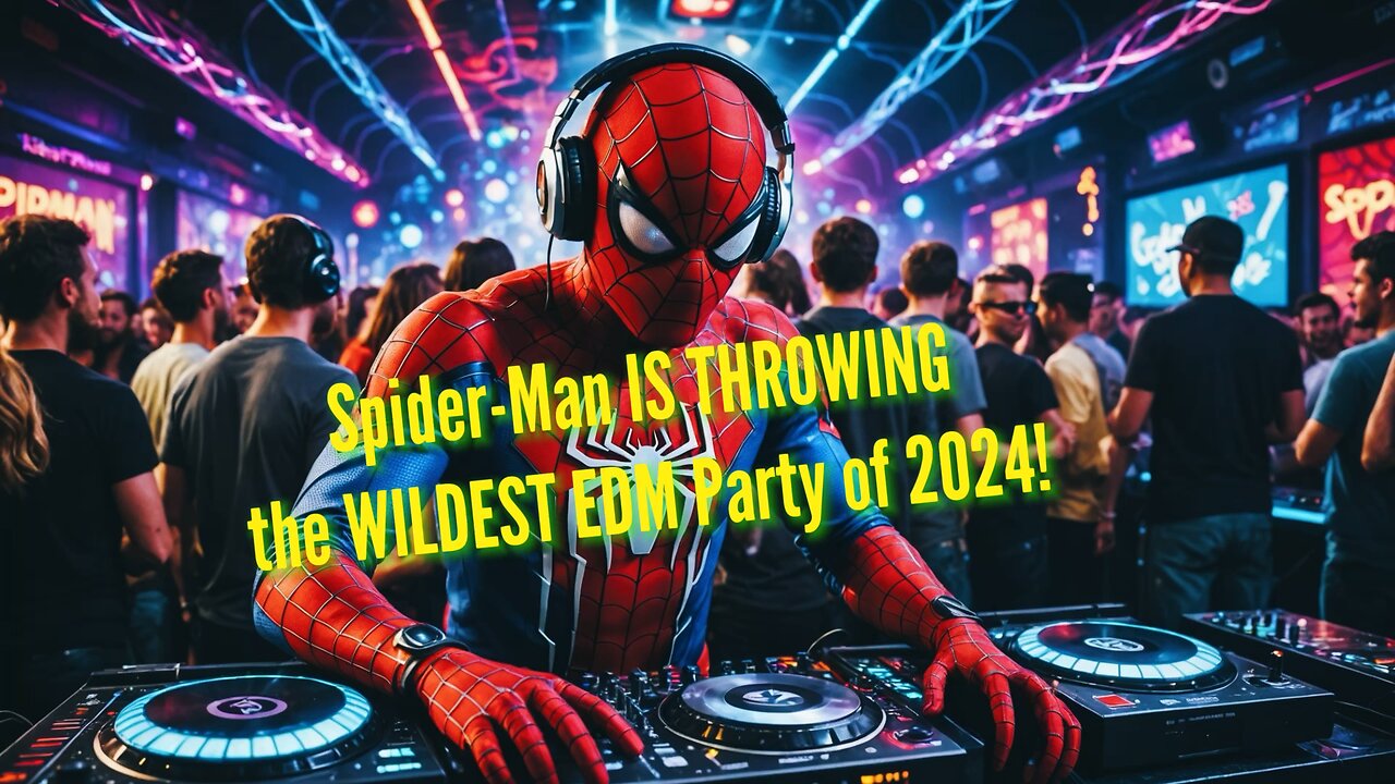 Spider-Man IS THROWING the WILDEST EDM Party of 2024! #edmmix #edm #spiderman