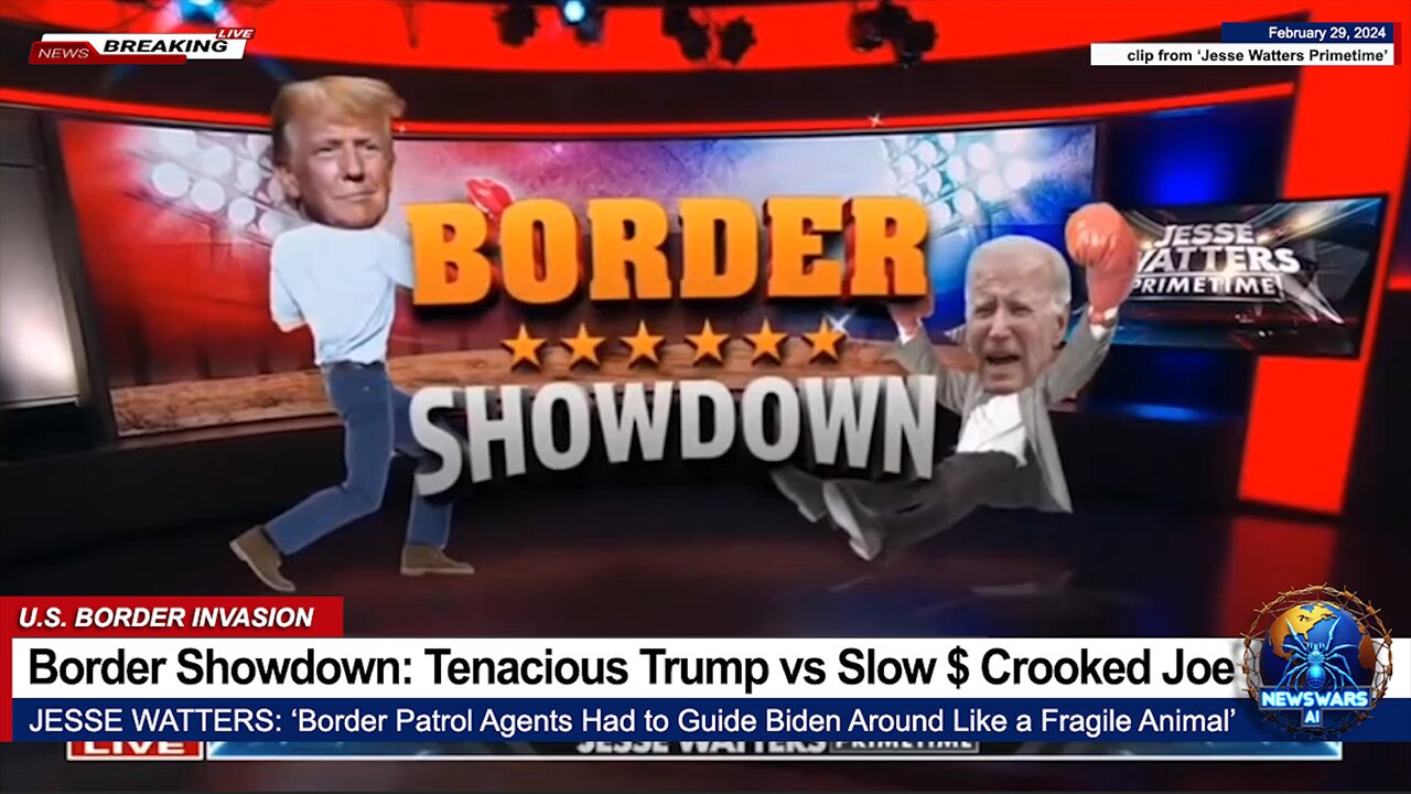 Border Showdown: Tenacious Trump vs Slow $ Crooked Joe