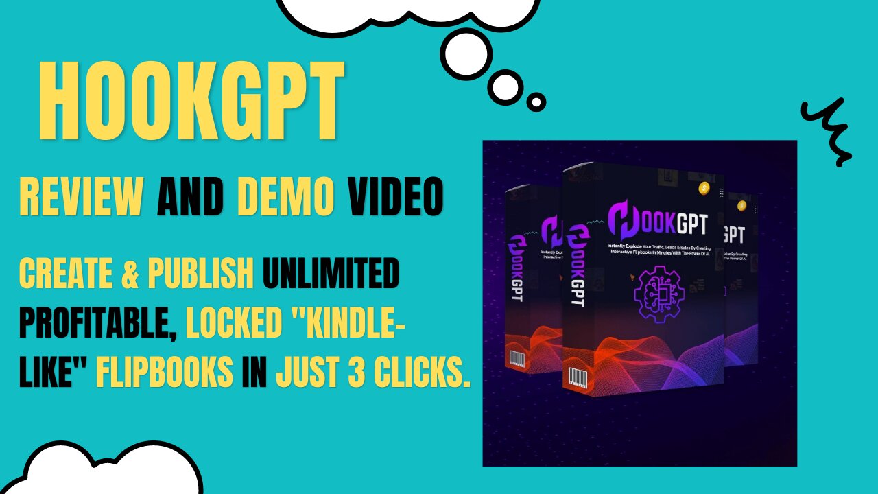 HookGPT Review Create & Publish UNLIMITED "Kindle-Like" Flipbooks In Just 3 Clicks,