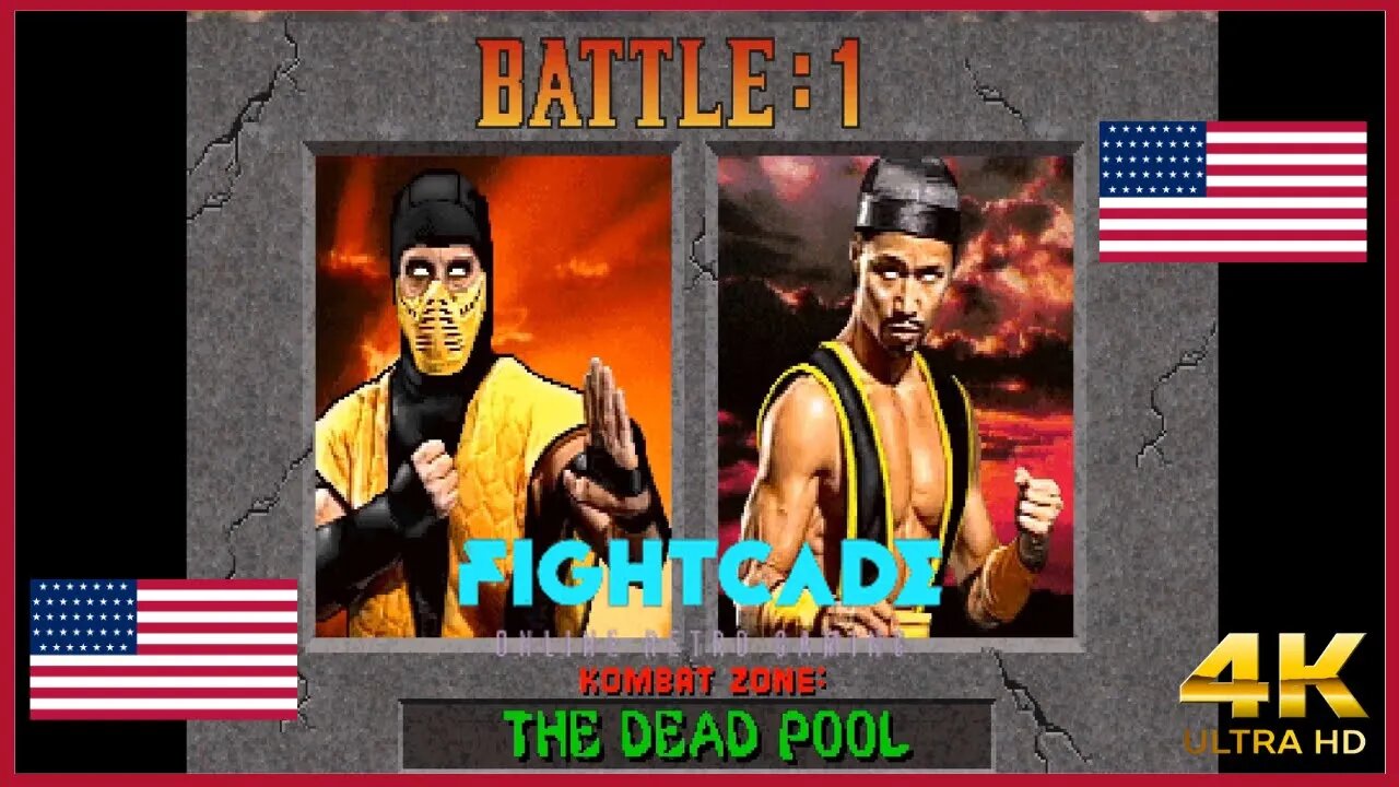 Mortal Kombat 2 - us 4 Rocky Rose MK2 vs us 2 mrbungle | Fightcade 2 RePLAY