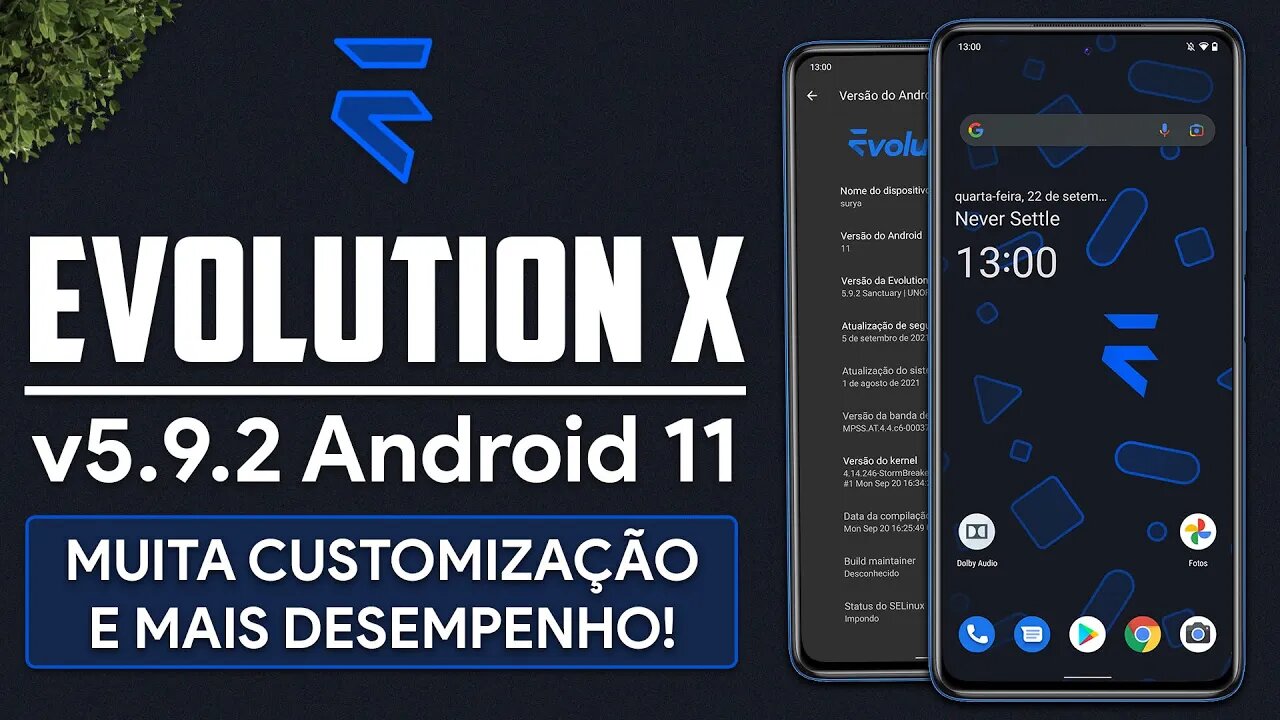 Evolution X ROM v5.9.2 Sanctuary | Android 11 | NOVAS CUSTOMIZAÇÕES E MODO DE JOGO!