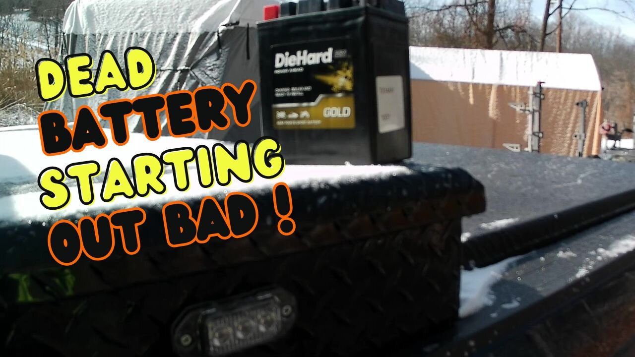 Snow Removal, ATV plowing, shoveling and snow blowing | Plus the ATV has a dead battery