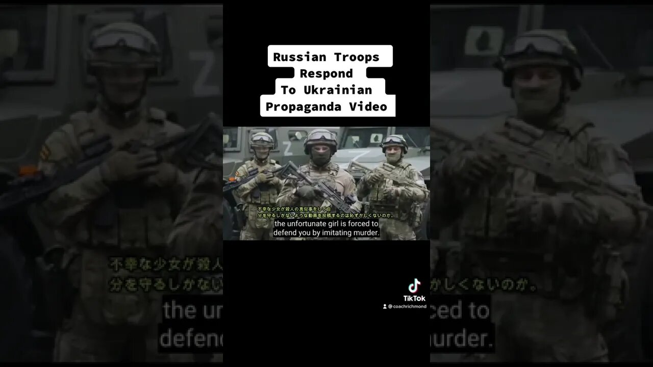 Russian Troops Respond to Ukrainian Propaganda Video #Shorts