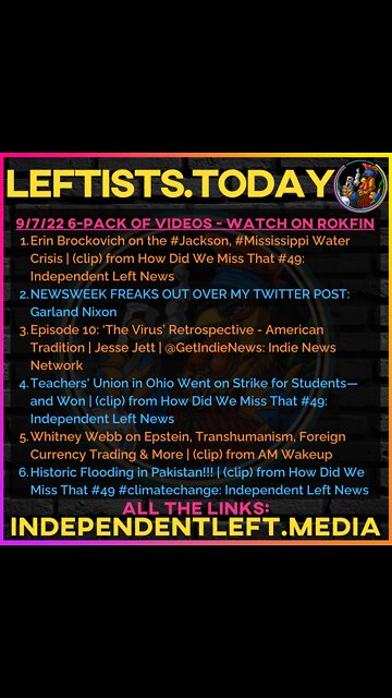 9/7: Erin Brockovich on Jackson, Mississippi Water Crisis | Whitney Webb on Epstein, Wexner & More