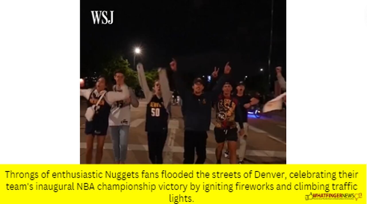Throngs of enthusiastic Nuggets fans flooded the streets of Denver, celebrating their team's