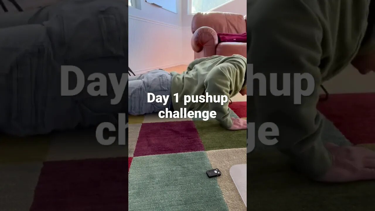 Day 1 pushup challenge