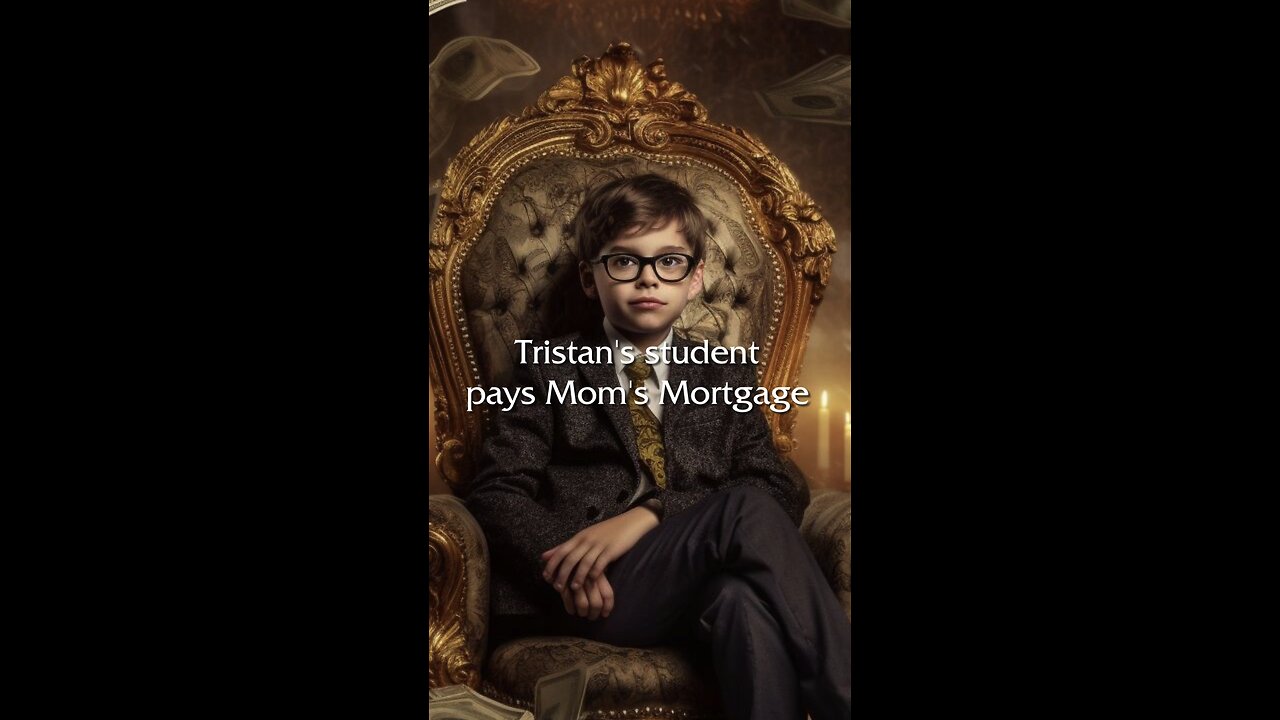 Tristan's student pays Mom's Mortgage
