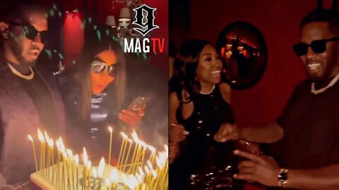 Diddy & Yung Miami Surprise Naomi Campbell With A Cake For Receiving Her PHD! 🎂