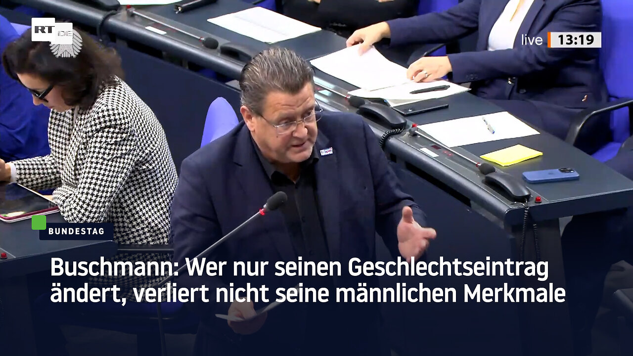 Buschmann: Wer nur seinen Geschlechtseintrag ändert, verliert nicht seine männlichen Merkmale