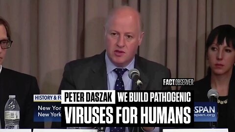 Peter Daszak - We build pathogenic viruses for humans