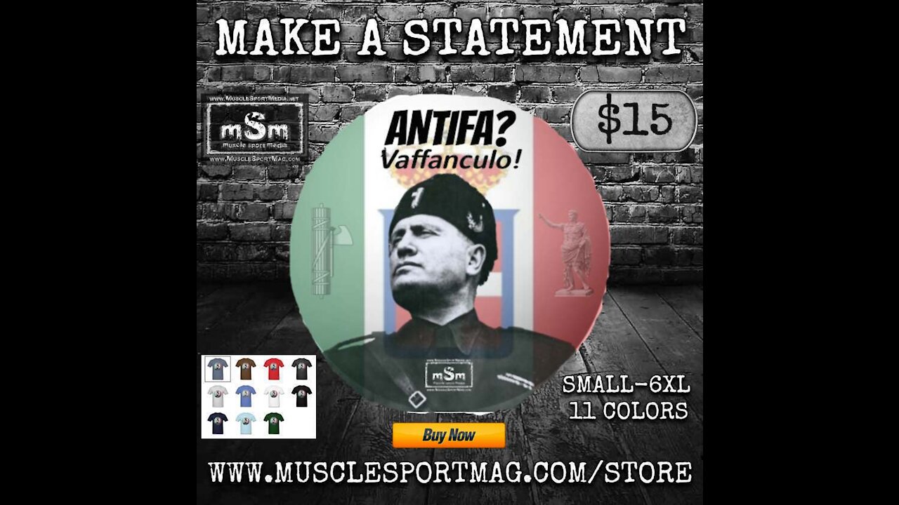 Benito Mussolini F*ck Antifa Shirt
