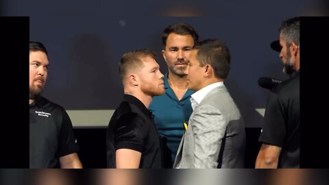 Canelo vs GGG stair down