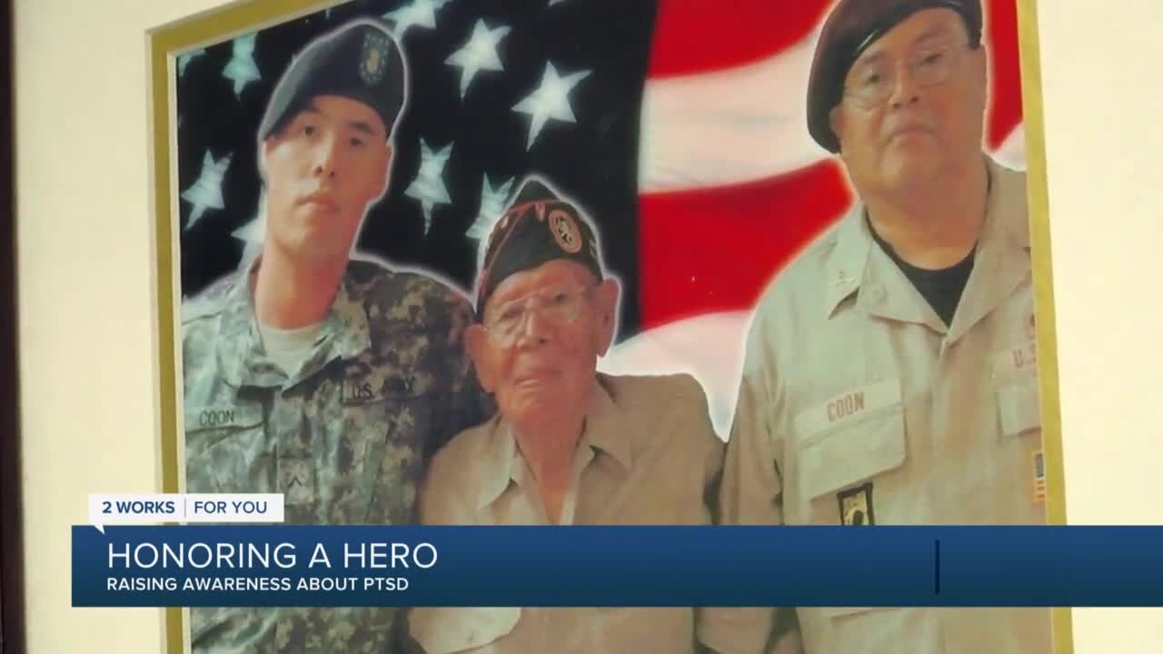 Father honoring veteran son, raising awareness about PTSD