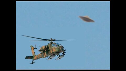 the helicopter close to the UFO. вертолет близка с нло