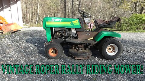 Check Out This Vintage Roper Rally Riding Mower!