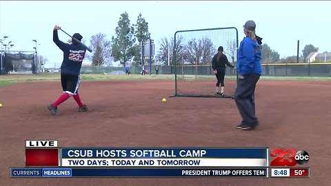 CSUB Softball team host softball camp Sunday and Monday