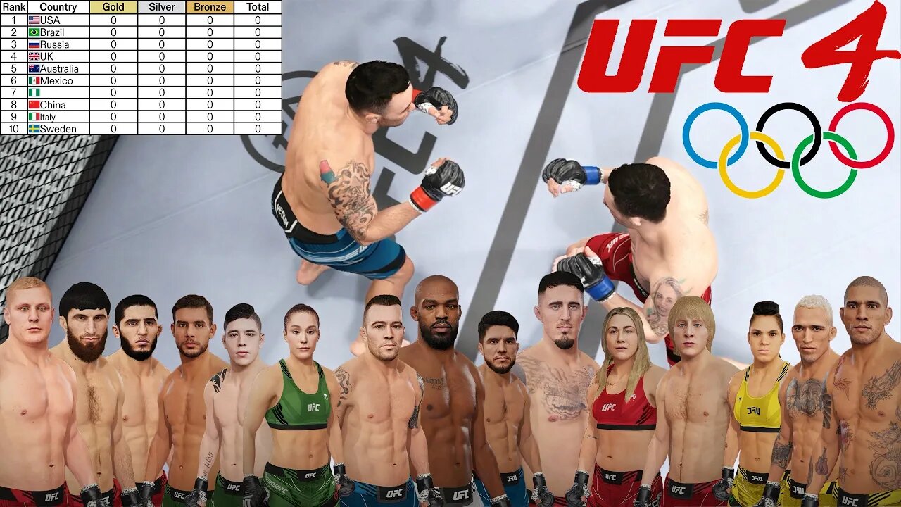 What if MMA Was Added to the Olympics? - UFC 4 Simulation