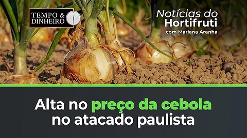 Alta no preço da cebola no atacado paulista