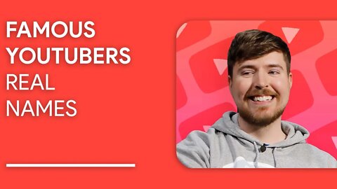 Famous YouTubers & their Real Names (MrBeast, PewDiePie, ...) | Pop Ranker