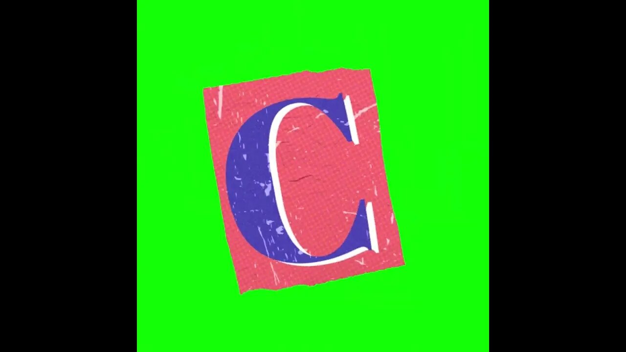 letra C - tela verde @ScanPlay 