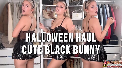 Brooke's Final Halloween Outfits Haul Cute Black Bunny 4K HD #BrookeMarsden #marsdenit