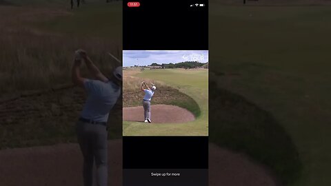 Sam Burns wild bunker shot at Scottish Open! #samburns #scottishopen #golf